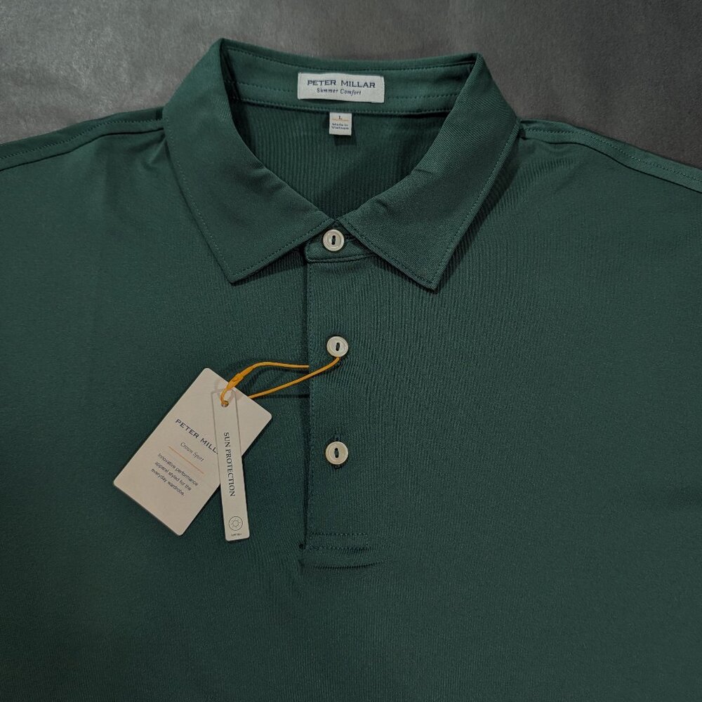 Peter Millar Oleander Solid Performance Jersey Po… - image 3